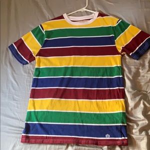 Multi-color striped Zine Shirt